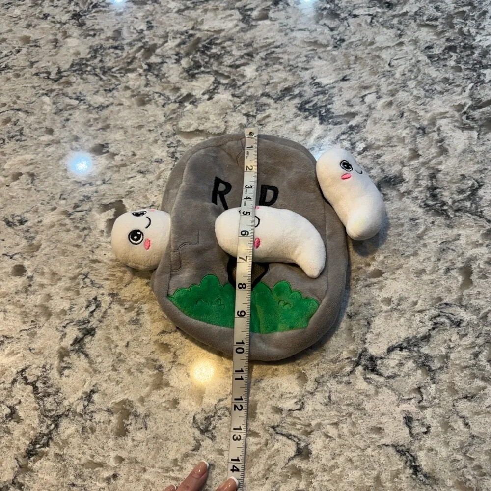 Target Halloween Peek A Boo Ghost Headstone Dog Toy NWT